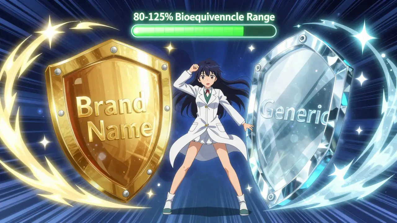 Magical girl balancing brand vs generic drug concepts